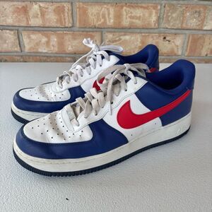 Nike Air Force 1 Red/ White/ Blue Men’s Sz 10 (CZ9164-100)